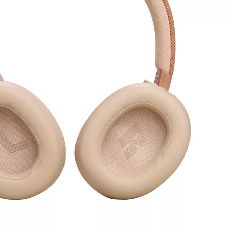 JBL Live 770NC ausinės belaidės, lankelis, skambučiai/muzika, smėlio spalvos