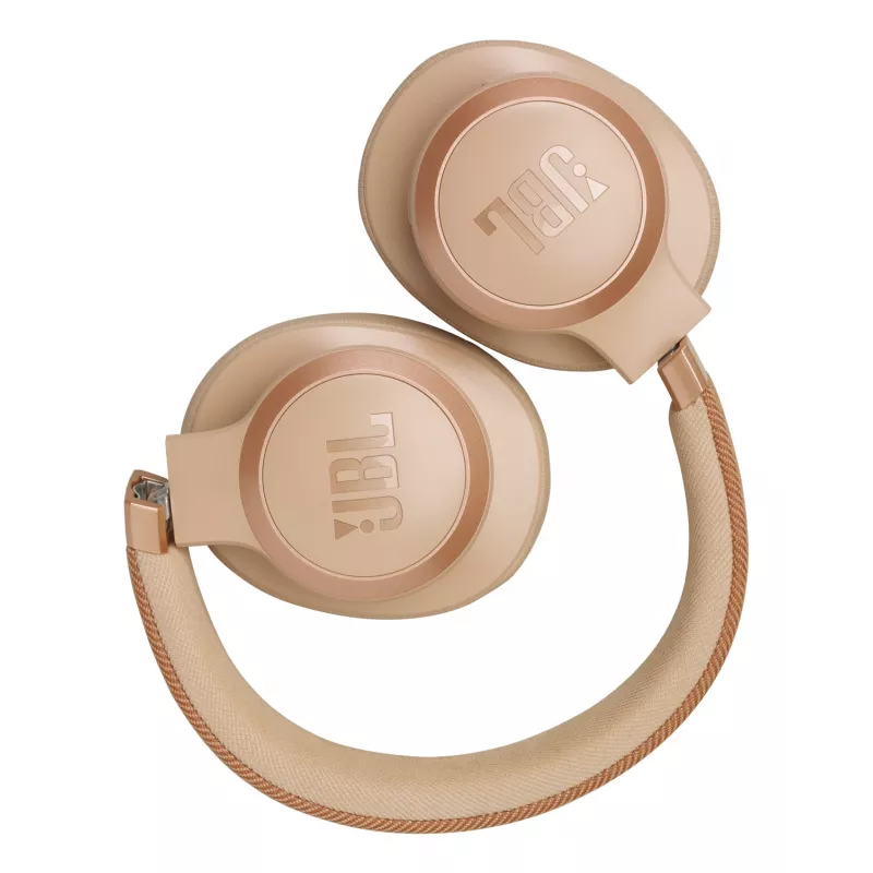 JBL Live 770NC ausinės belaidės, lankelis, skambučiai/muzika, smėlio spalvos