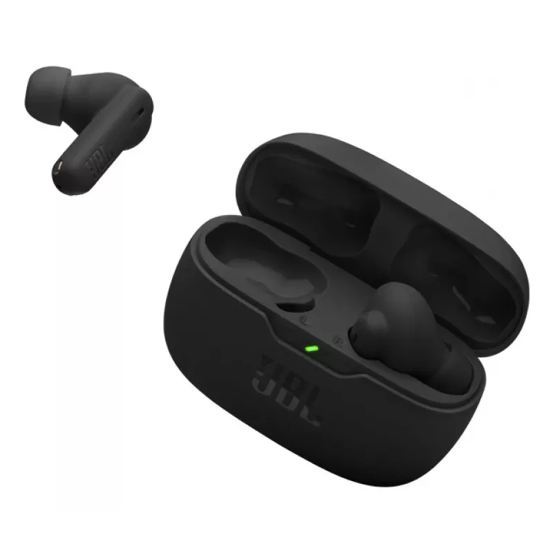 JBL Wave Beam 2 Belaidės ausinės Į ausį Skambučiai/Muzika Juoda