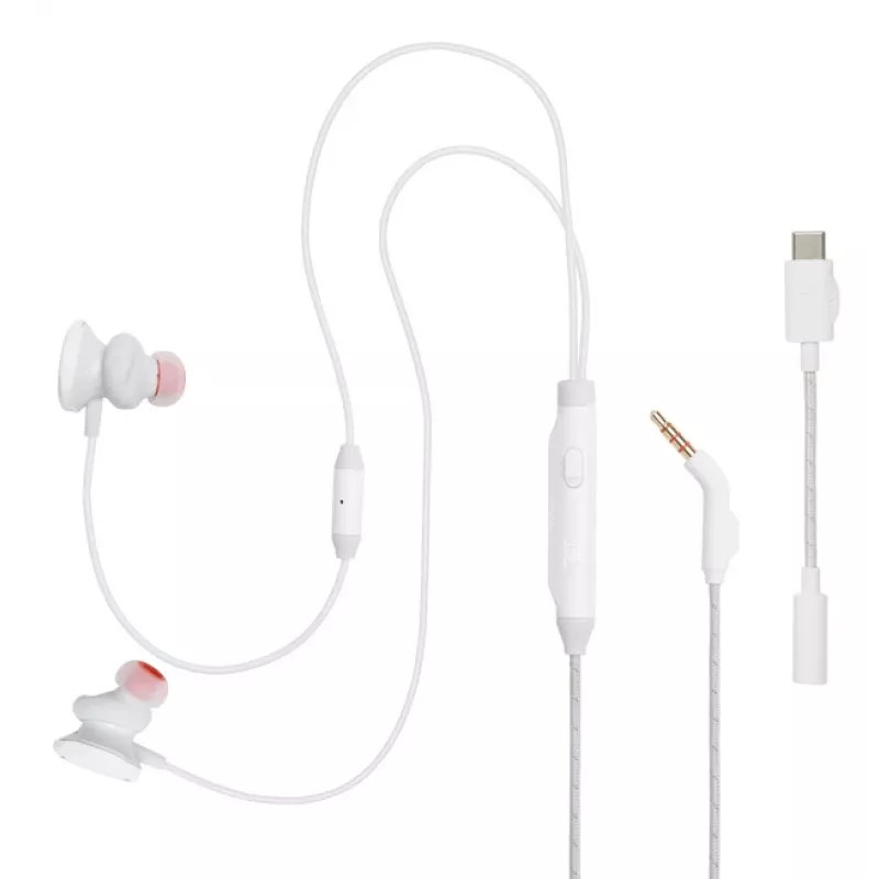 JBL Quantum 50C laidinis ausinis žaidimams, baltas