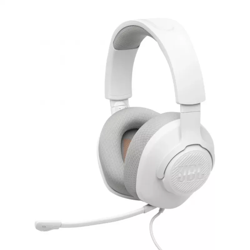 JBL Quantum 100M2 ausinės laidinės galvos juosta žaidimams balta