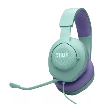 Ausinės JBL Quantum 100M2, laidinės, žaidimams, cian