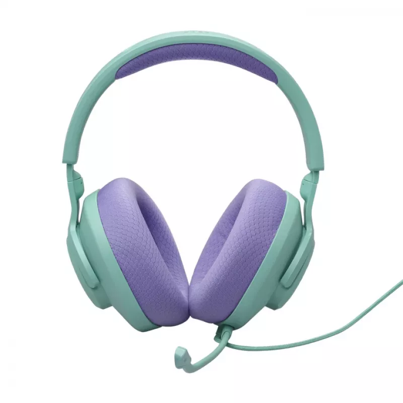 Ausinės JBL Quantum 100M2, laidinės, žaidimams, cian