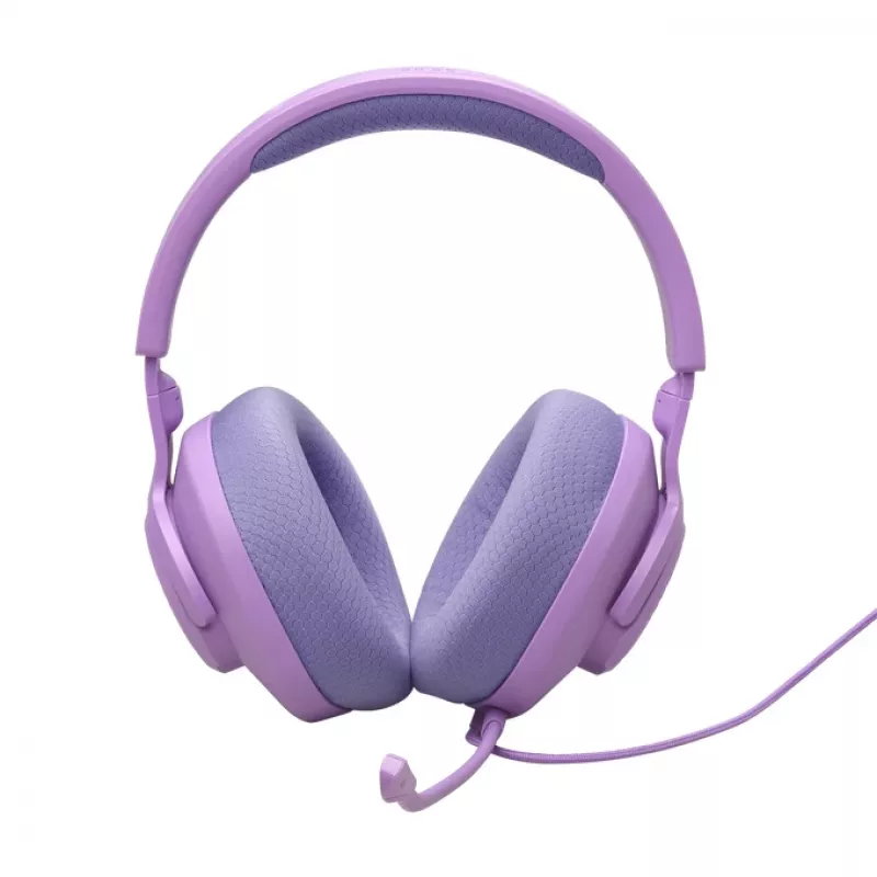 Laidinis žaidimų ausinių komplektas JBL Quantum 100M2 — uždengiančios ausines, 20–20000 Hz, 1,2 m kabelis, violetinė