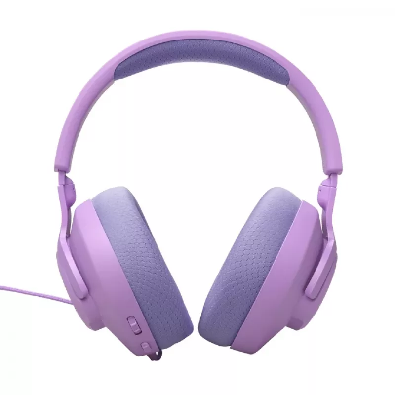 Laidinis žaidimų ausinių komplektas JBL Quantum 100M2 — uždengiančios ausines, 20–20000 Hz, 1,2 m kabelis, violetinė