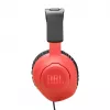 Ausinės JBL Quantum 100N, laidinės, žaidimams, mėlyna, raudona