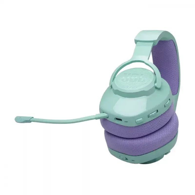 JBL Live QUANTUM 360 ausinės belaidės žaidimams, lankelis, USB Type-C, Bluetooth, žalsvai mėlyna