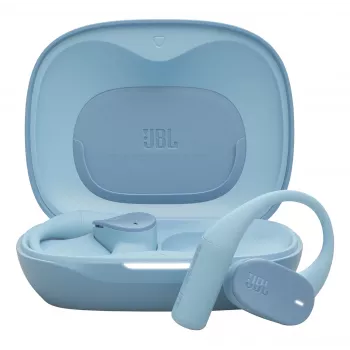 JBL Sense Lite belaidės ausinės su ausų kabliukais, muzika, Bluetooth, mėlyna