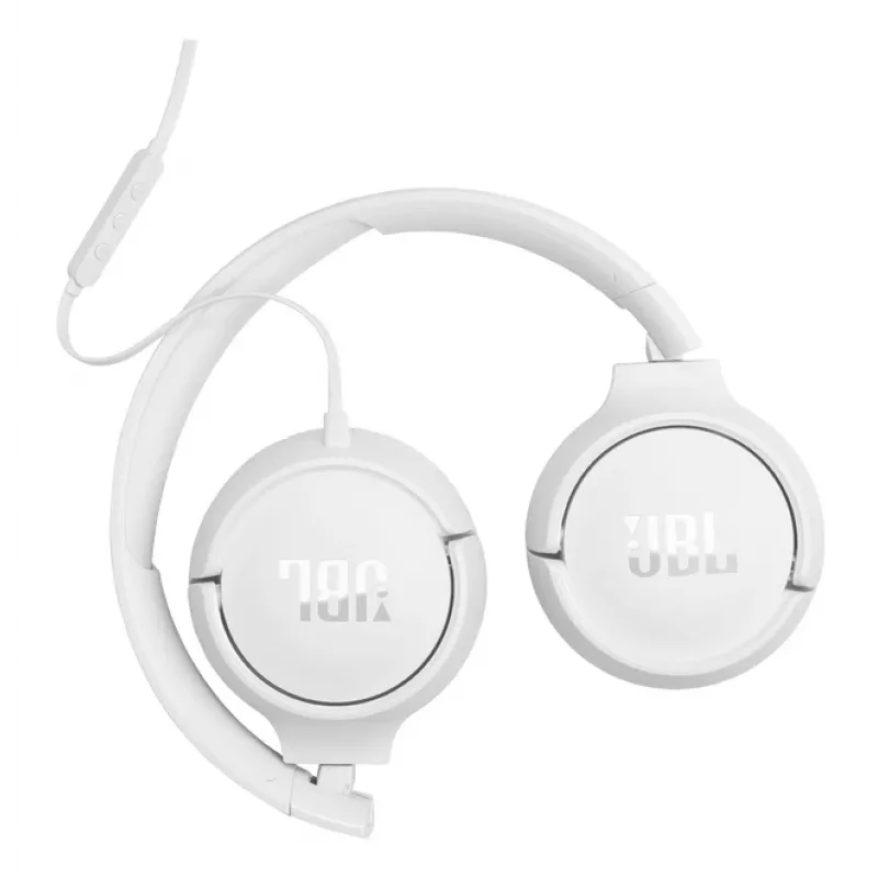 JBL Tune 520C USB-C laidinės ausinės, ausinės su lankeliu, skambučiams/muzikai, USB Type-C, baltos