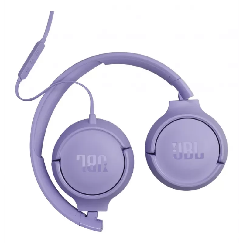 Ausinės JBL Tune 520C USB-C laidinės ant ausų, pokalbiams/muzikai, USB Type-C, alyvinė