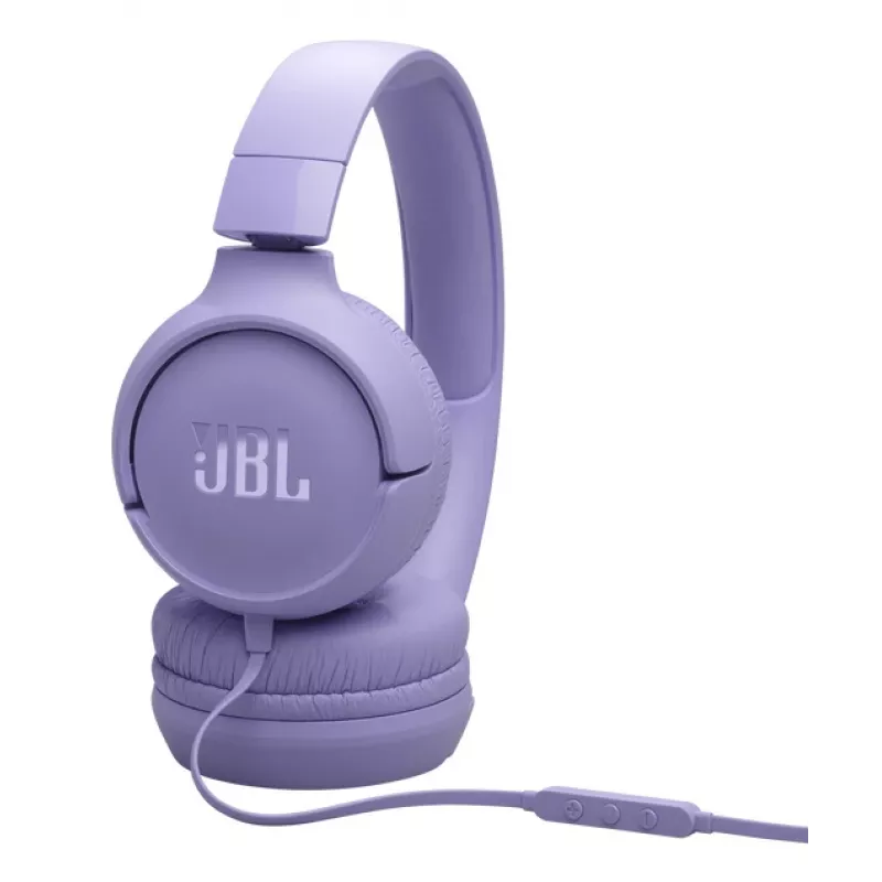 Ausinės JBL Tune 520C USB-C laidinės ant ausų, pokalbiams/muzikai, USB Type-C, alyvinė