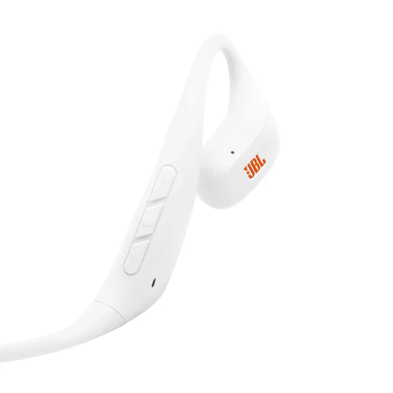 Ausinės JBL Endurance Pace Wireless Open-ear Sportinės Bluetooth USB Type-C Baltos, 20–20000 Hz, 120 g