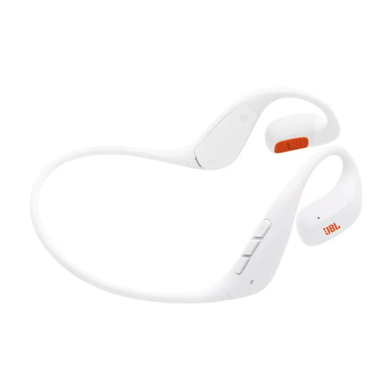 Ausinės JBL Endurance Pace Wireless Open-ear Sportinės Bluetooth USB Type-C Baltos, 20–20000 Hz, 120 g