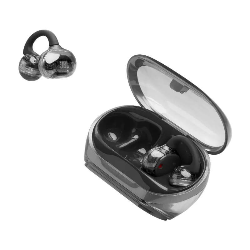 Ausinės JBL Soundgear Clips, belaidės TWS, kabinamos, juodos