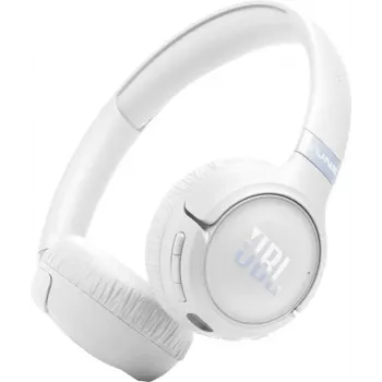 JBL Tune 680NC belaidės ausinės, ausinė juosta, laidinės/belaidės, skambučiams/muzikai, USB Type-C, Bluetooth, balta