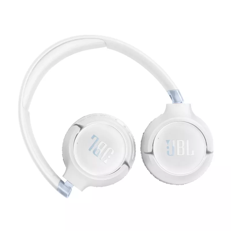 JBL Tune 680NC belaidės ausinės, ausinė juosta, laidinės/belaidės, skambučiams/muzikai, USB Type-C, Bluetooth, balta