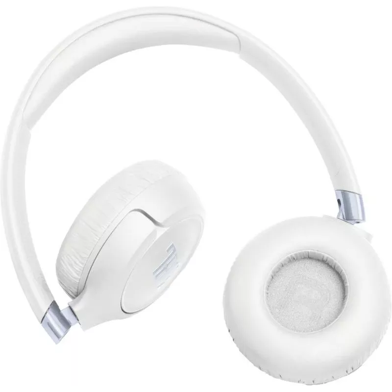 JBL Tune 680NC belaidės ausinės, ausinė juosta, laidinės/belaidės, skambučiams/muzikai, USB Type-C, Bluetooth, balta