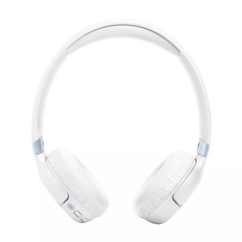 JBL Tune 680NC belaidės ausinės, ausinė juosta, laidinės/belaidės, skambučiams/muzikai, USB Type-C, Bluetooth, balta