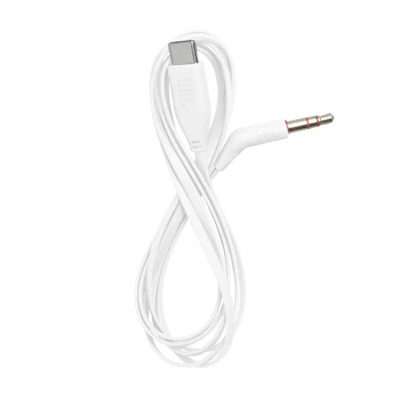 JBL Tune 680NC belaidės ausinės, ausinė juosta, laidinės/belaidės, skambučiams/muzikai, USB Type-C, Bluetooth, balta