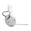 JBL Quantum 950 belaidės ausinės žaidimams, USB Type-C, Bluetooth, įkrovimo stovas, oranžinė, sidabrinė, balta