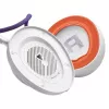 JBL Quantum 950 belaidės ausinės žaidimams, USB Type-C, Bluetooth, įkrovimo stovas, oranžinė, sidabrinė, balta