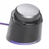 JBL Quantum 950 belaidės ausinės žaidimams, USB Type-C, Bluetooth, įkrovimo stovas, oranžinė, sidabrinė, balta