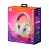 JBL Quantum 950 belaidės ausinės žaidimams, USB Type-C, Bluetooth, įkrovimo stovas, oranžinė, sidabrinė, balta