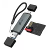 Kortelių skaitytuvas TP‑LINK UA430D USB 3.1 – MicroSD/SD palaikymas, 200 Mbit/s, juodas, 75×22,9×9,3 mm