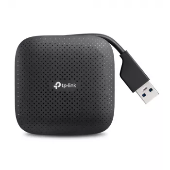TP-Link UH400 USB 3.2 Gen 1 (3.1 Gen 1) Type-A 4 prievadų USB šakotuvas, juodas