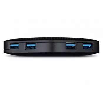 TP-Link UH400 USB 3.2 Gen 1 (3.1 Gen 1) Type-A 4 prievadų USB šakotuvas, juodas