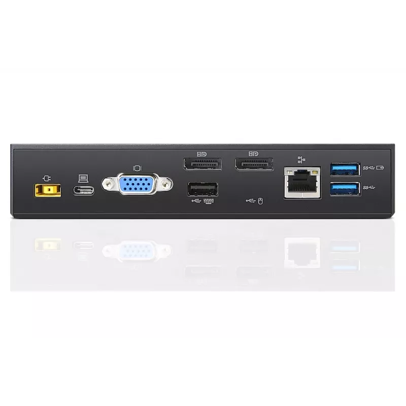 Lenovo 40A90090IT dokavimo stotelė / prievadų plėtiklis, laidinis USB 3.2 Gen 1 (3.1 Gen 1) Type-C, juoda