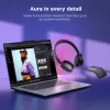 Lenovo 4XD1T60925 belaidės ausinės ant galvos lankeliu biurui ir skambučių centrams USB Type-C Bluetooth pilkos