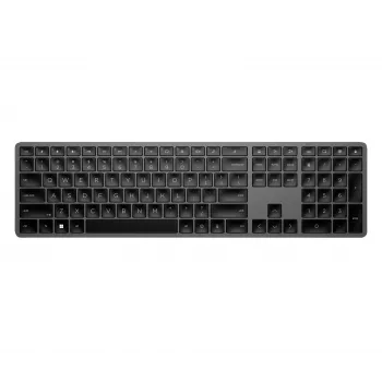 HP 975 belaidė klaviatūra dviejų režimų, pilno dydžio, RF belaidė + Bluetooth, juoda