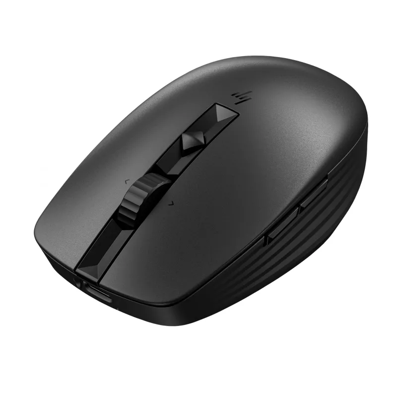 HP 715 belaidė daugelio įrenginių pelė, ambidekstrinė, RF belaidis + Bluetooth, 3000 DPI, juoda