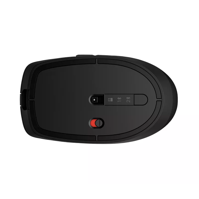 HP 715 belaidė daugelio įrenginių pelė, ambidekstrinė, RF belaidis + Bluetooth, 3000 DPI, juoda