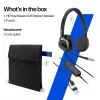 Belaidžiai stereo ausinių rinkinys HP POLY Mission 625 su USB (C01C6AA)