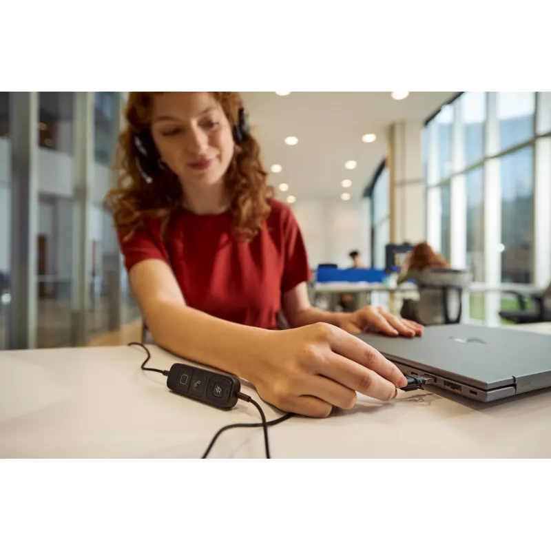 Belaidžiai stereo ausinių rinkinys HP POLY Mission 625 su USB (C01C6AA)