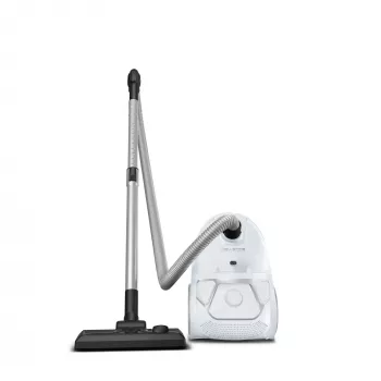 Būgninis dulkių siurblys ROWENTA Compact Power RO3957EA — 900 W, sausas valymas, 3 l kombinuotas dulkių indas, higienos filtras, baltas