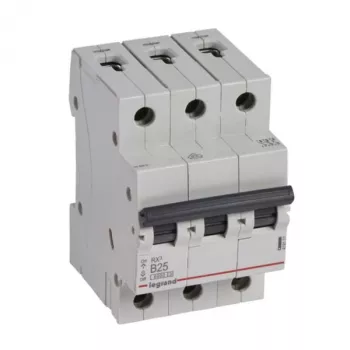 Automatinis jungiklis Legrand 419171 B25A 3P 6kA – 3 polių, B charakteristika, 25 A, 6 kA išjungimo galia