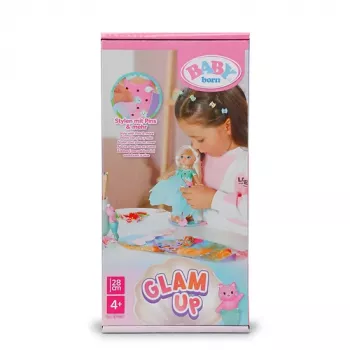 Lėlė BABY born @ Glam Up Sparkle, kūdikio lėlė, mergaitė, 4+ metai, 430 mm, įvairiaspalvė