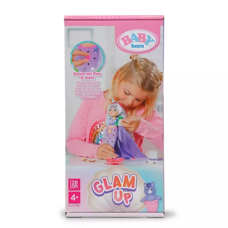 BABY born @ Glam Up Aura lėlė kūdikis, 4+ metai, įvairiaspalvė