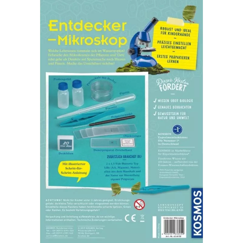 Kosmos 63605 Mikroskopas, Biologija, nuo 8 metų, Mėlynas