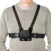 Krūtinės diržas kameroms HAMA 00004567, skirtas veiksmo kameroms (suderinamas su GoPro), juodas, reguliuojamas krūtinės laikiklis