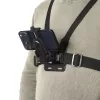 Krūtinės diržas kameroms HAMA 00004567, skirtas veiksmo kameroms (suderinamas su GoPro), juodas, reguliuojamas krūtinės laikiklis