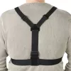 Krūtinės diržas kameroms HAMA 00004567, skirtas veiksmo kameroms (suderinamas su GoPro), juodas, reguliuojamas krūtinės laikiklis