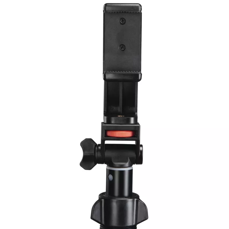 Tripod Hama Rotary Smartphone II, skirtas išmaniajam telefonui ir skaitmeniniam fotoaparatui, 3 kojelės, maks. apkrova 1 kg, aukštis 41,5–150 cm, juodas