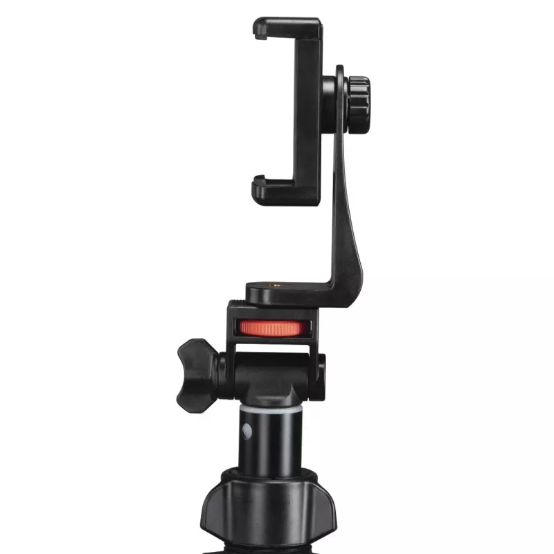 Tripod Hama Rotary Smartphone II, skirtas išmaniajam telefonui ir skaitmeniniam fotoaparatui, 3 kojelės, maks. apkrova 1 kg, aukštis 41,5–150 cm, juodas