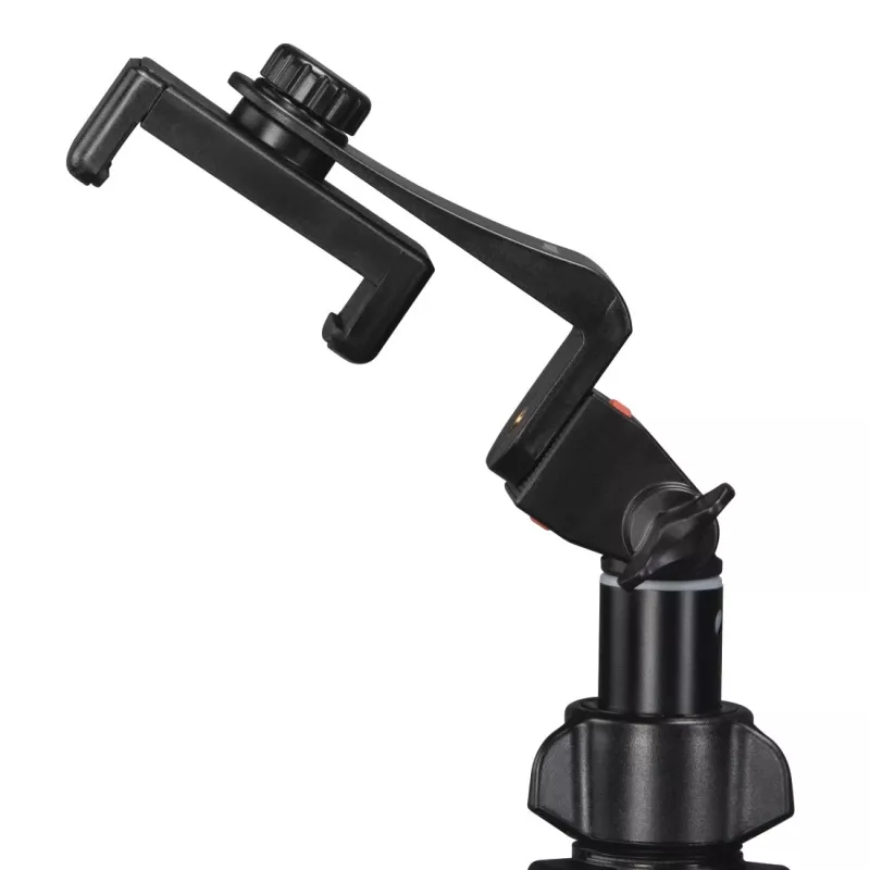 Tripod Hama Rotary Smartphone II, skirtas išmaniajam telefonui ir skaitmeniniam fotoaparatui, 3 kojelės, maks. apkrova 1 kg, aukštis 41,5–150 cm, juodas