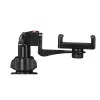 Tripod Hama Rotary Smartphone II, skirtas išmaniajam telefonui ir skaitmeniniam fotoaparatui, 3 kojelės, maks. apkrova 1 kg, aukštis 41,5–150 cm, juodas