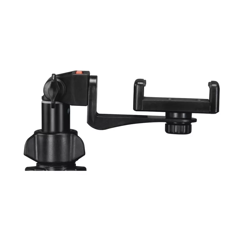 Tripod Hama Rotary Smartphone II, skirtas išmaniajam telefonui ir skaitmeniniam fotoaparatui, 3 kojelės, maks. apkrova 1 kg, aukštis 41,5–150 cm, juodas